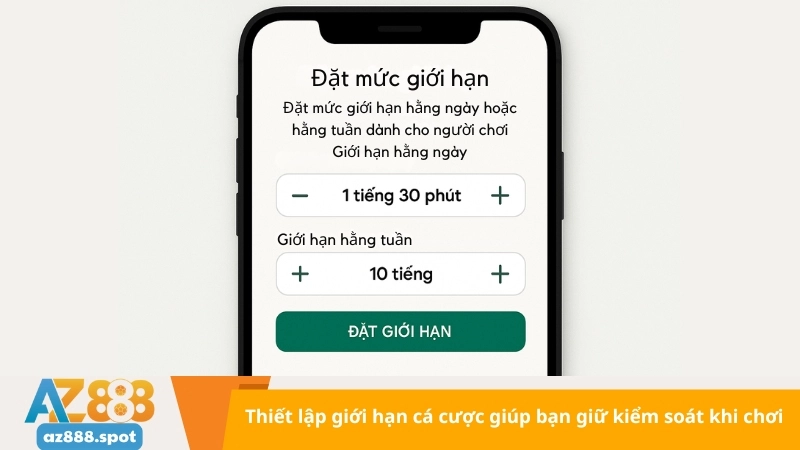 Thiết lập giới hạn cá cược giúp bạn giữ kiểm soát khi chơi